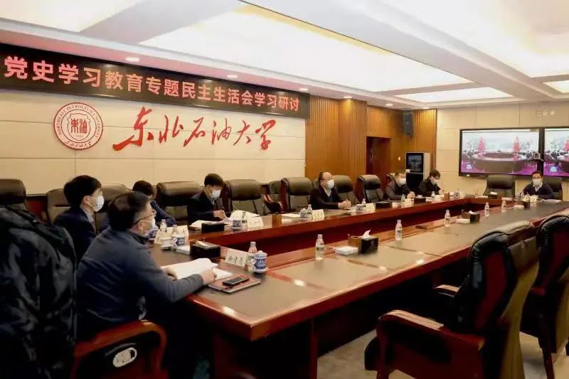 学校党委班子召开党史学习教育专题民主生活会学习研讨会