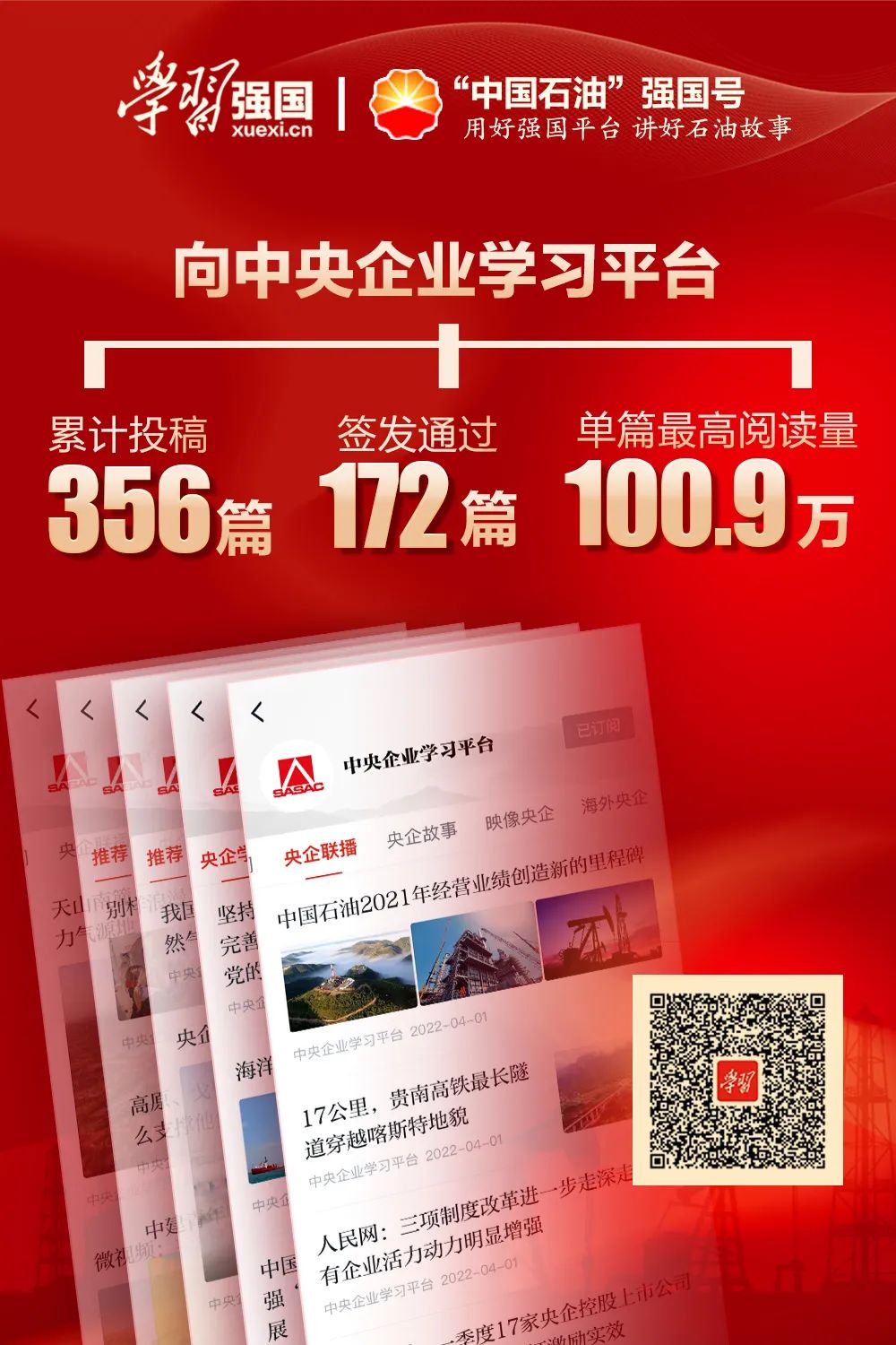 “中国石油”学习强国号上线一年，收获满满！