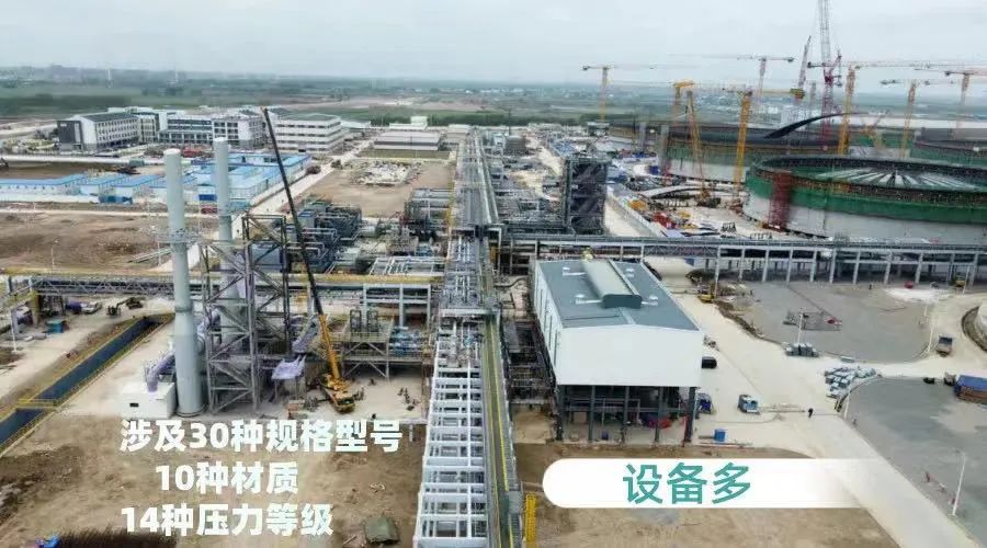“绿能港”工艺管道安装完成，“经脉”通了