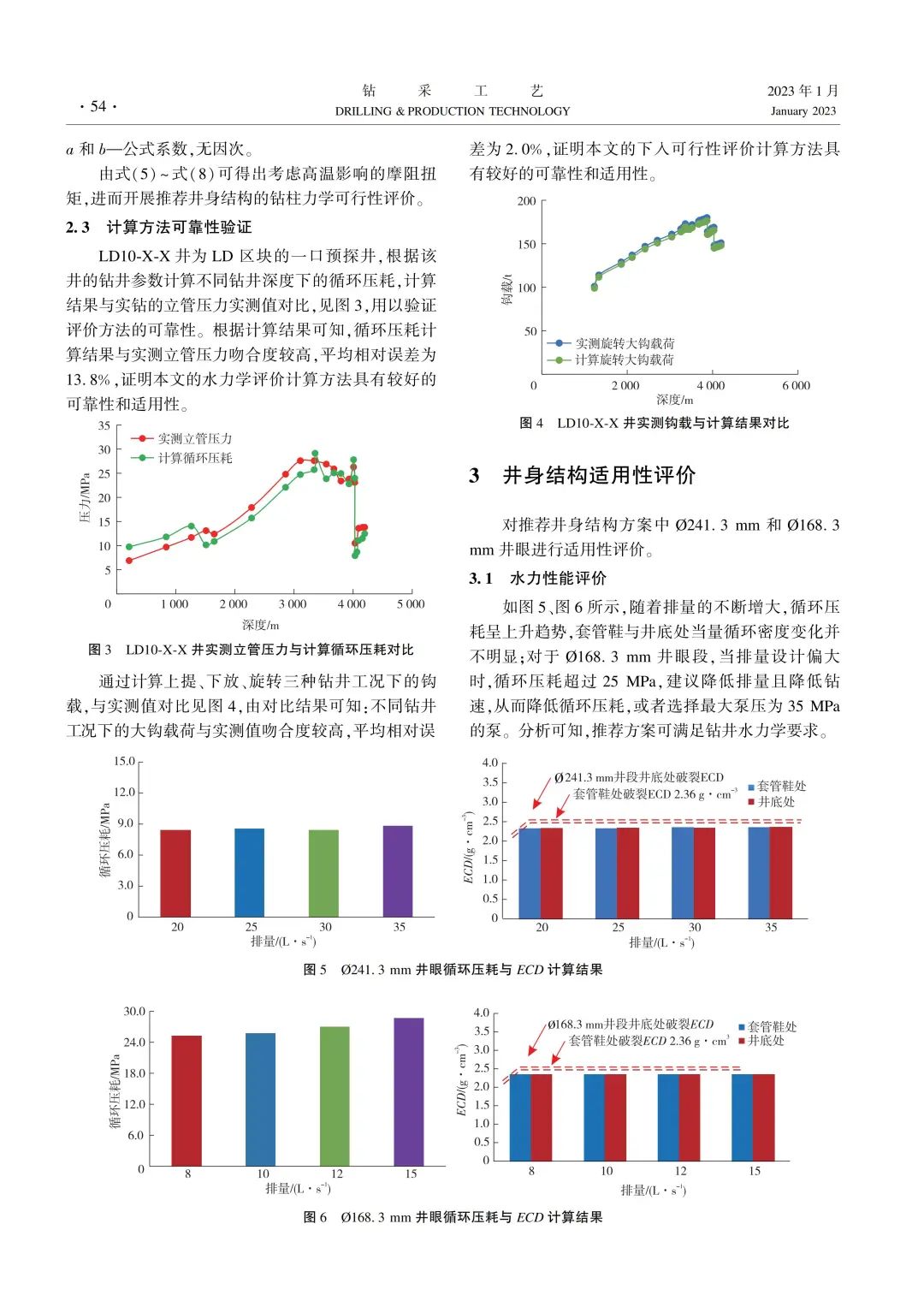 李中等：LD 高温高压气井井身结构优化与适用性评价！