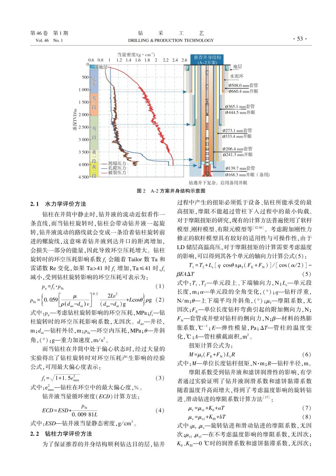 李中等：LD 高温高压气井井身结构优化与适用性评价！