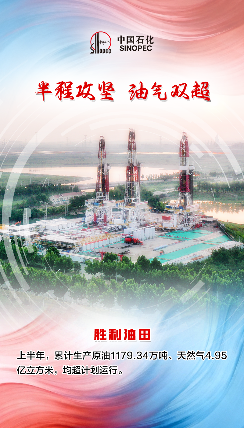 中石化各大油田,年中成绩单!