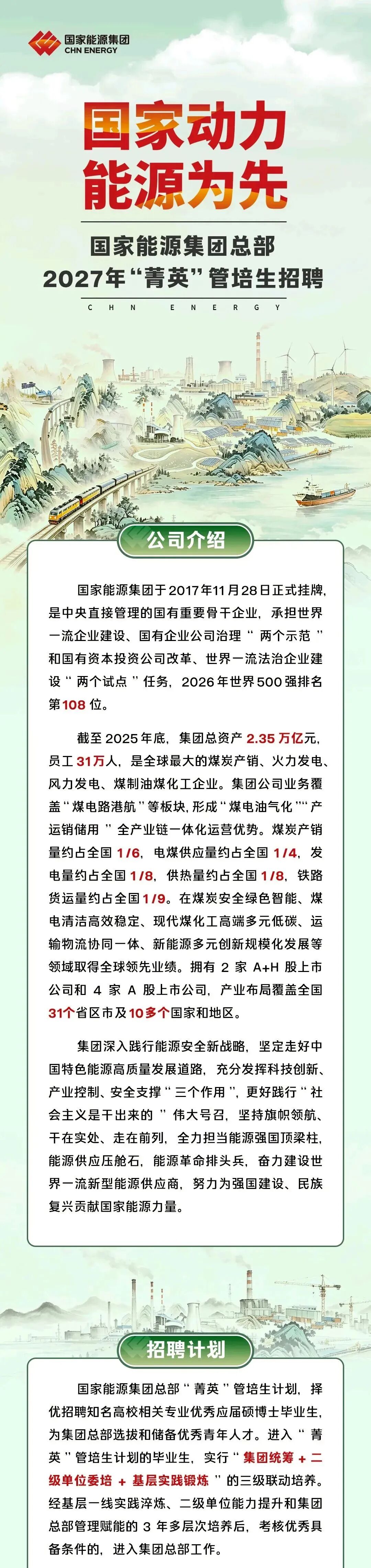 能源央企,总部招聘!