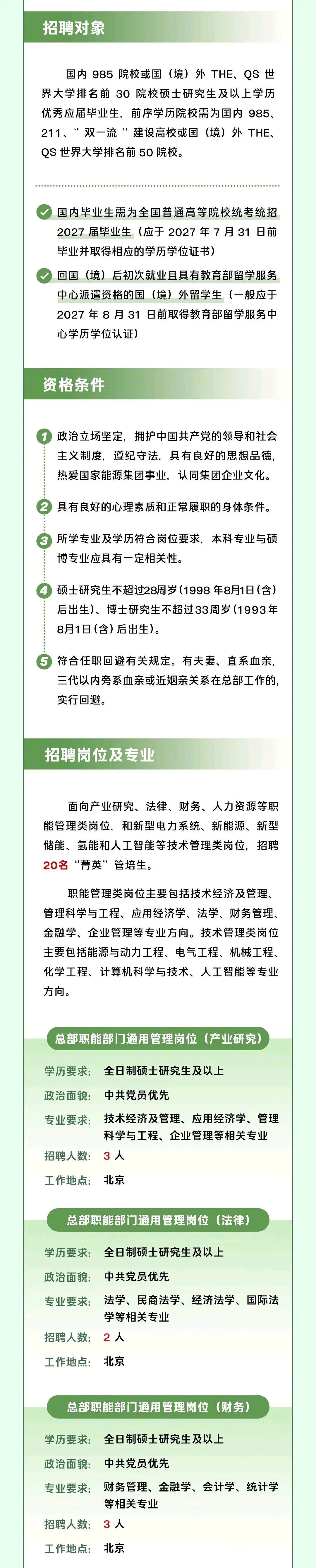 能源央企,总部招聘!